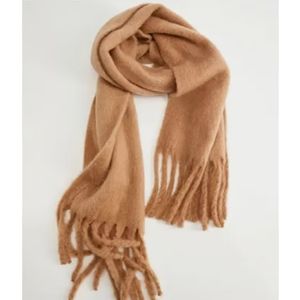 NWT Mango Fringe Scarf Oversized